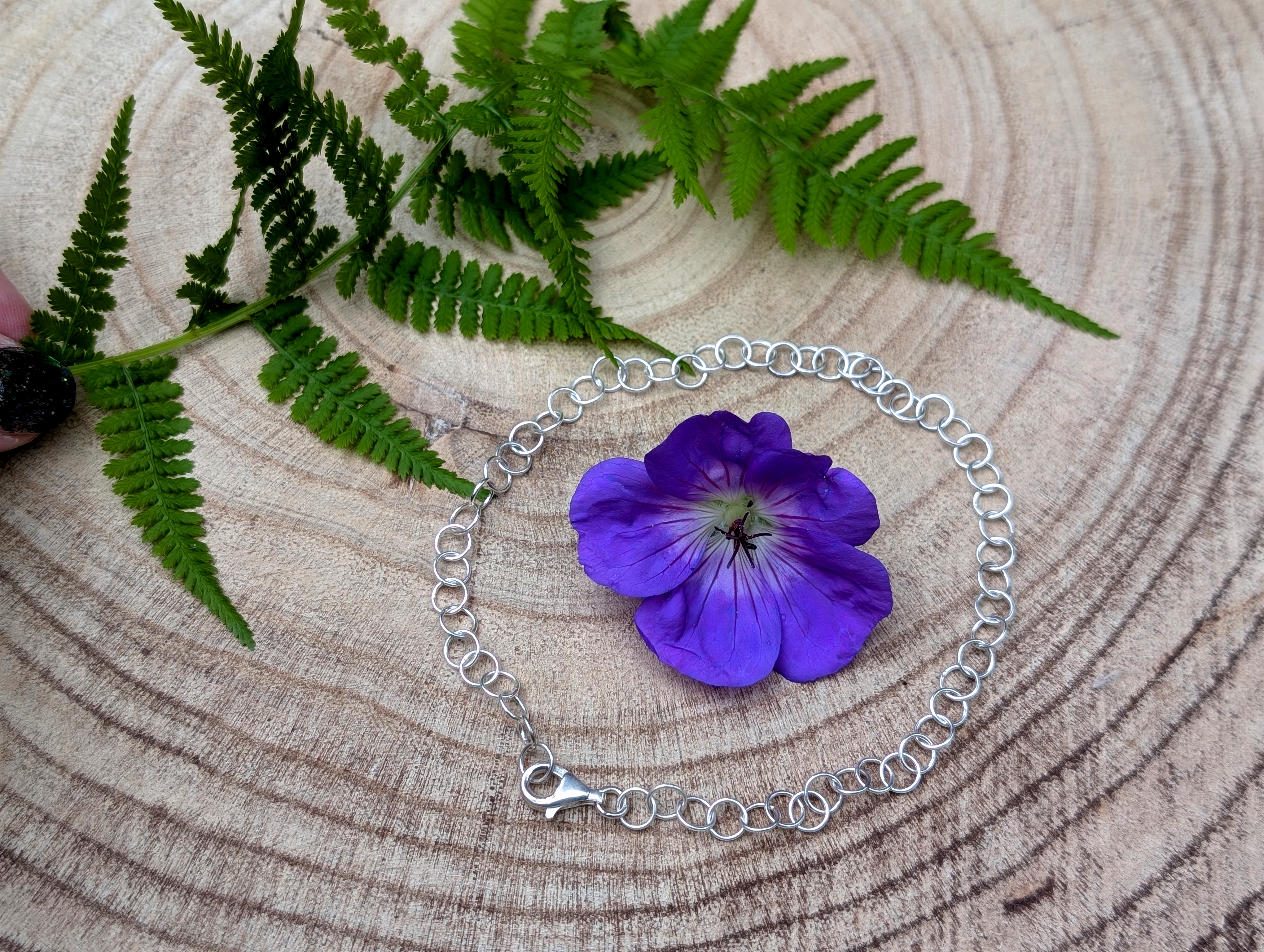 Handgemachtes Armband aus Sterlingsilber